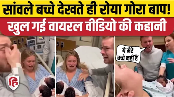 विदेशी गोरे Parents को हुए सांवले जुड़वां बच्चे Viral Video की सामने आई सच्चाई