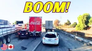 NEW Car Crash Compilation | USA & Canada - Oct 18 2025