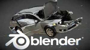 How to simulate a car crash in blender