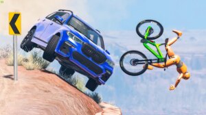 Cliff Drops Car Crashes #27 - BeamNG Drive CRASHdriven