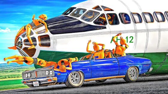 Airplane Emergency Landing Crashes #01 [BeamNG.Drive] + Drone Crash ✈️