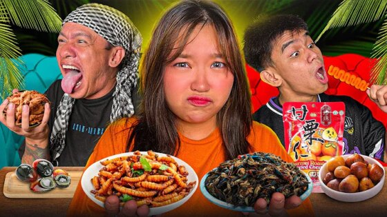 BG TRY's VIRAL EXOTIC TIKTOK FOODS!! (nasuka ang rider)